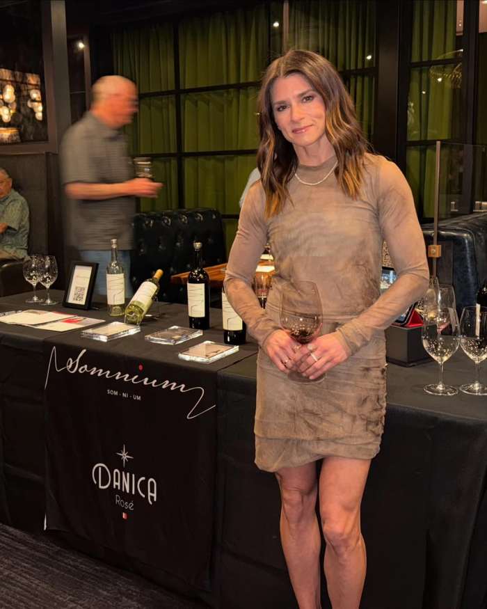 Danica Patrick at a wine tasting event, Photo Credit: danicapatrick/Instagram