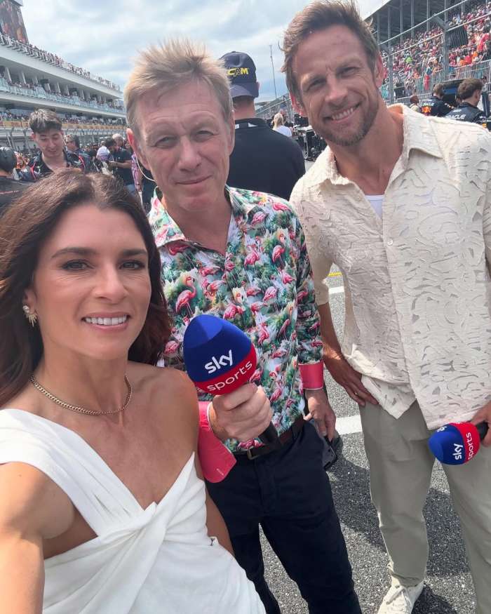 Danica Patrick, Jenson Button and Simon Lazenby at the Miami Grand Prix, Photo Credit: danicapatrick/Instagram