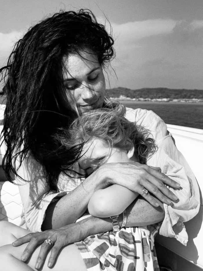 Meghan Markle and Princess Lilibet sitting in a boat together, Photo Credit: meghan/Instagram
