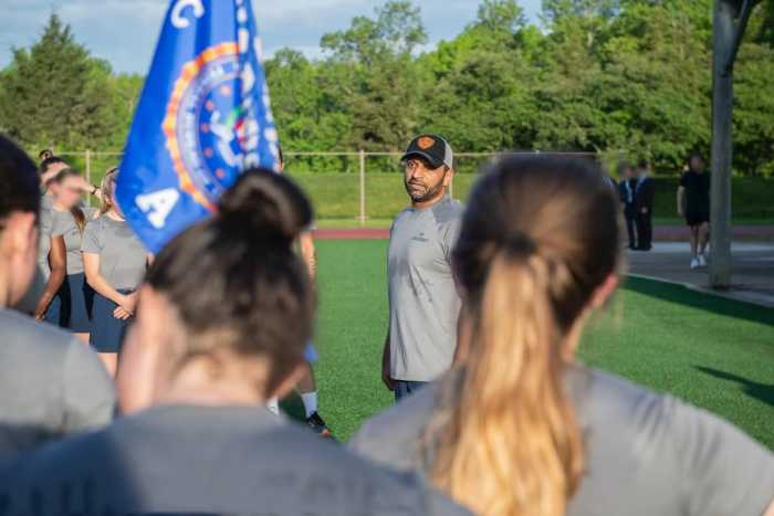 Kash Patel with new academy participants at the FBI National Academy's Yellow Brick Road, Photo Credit: fbidirectorkash/Instagram
