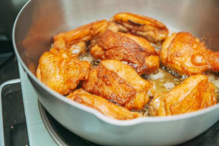 Chicken Thighs Frying in a Pan, Photo Credit: Pexels