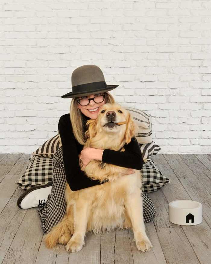 Diane Keaton with her dog Reggie celebrating National Dog Day, Photo Credit: diane_keaton/Instagram