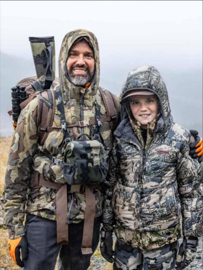 Donald Trump Jr. with his son Spencer wearing a matching camouflage outfit, Photo Credit: donaldjtrumpjr/Instagram