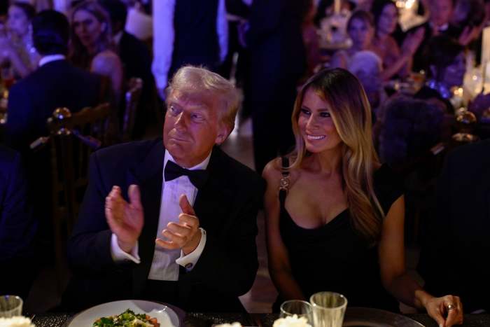 Donald Trump and Melania Trump at Mar-a-Lago celebrating New Year's Eve, Photo Credit: Keeping Up With The Trumps/X