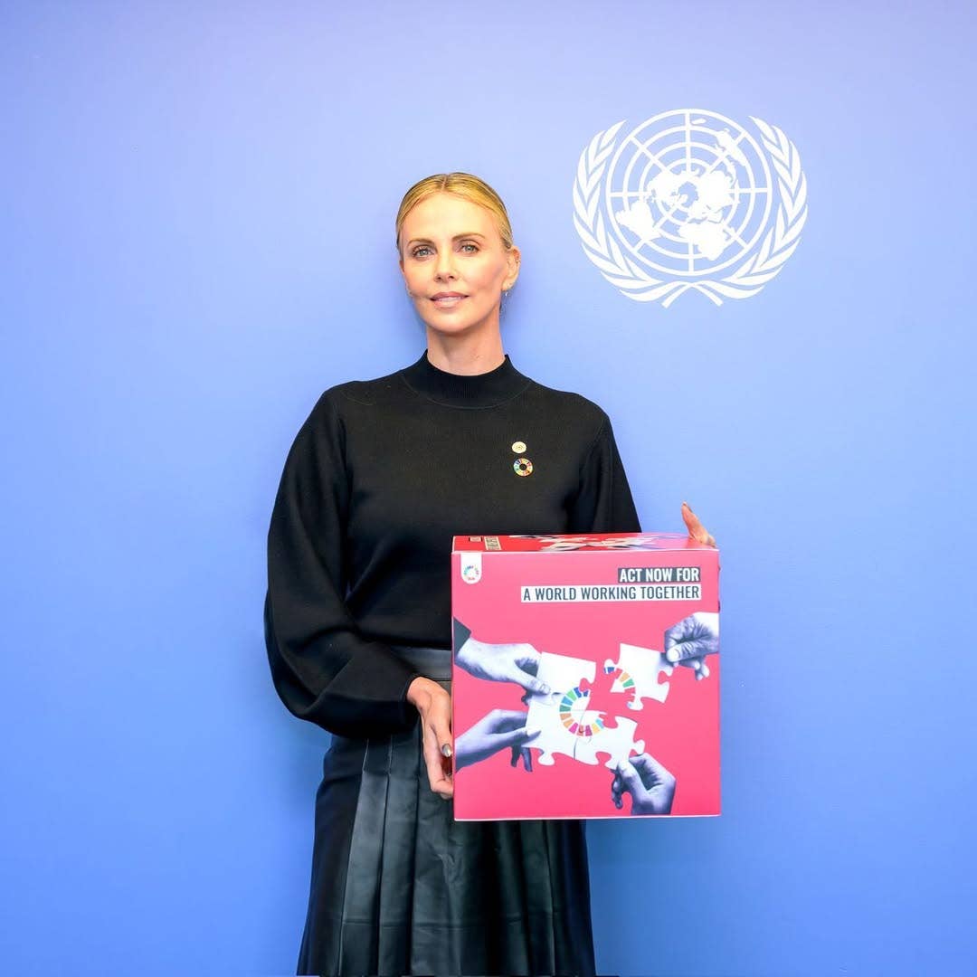 Charlize Theron as UN Messenge of Peace, Photo Credit: charlizeafrica/Instagram