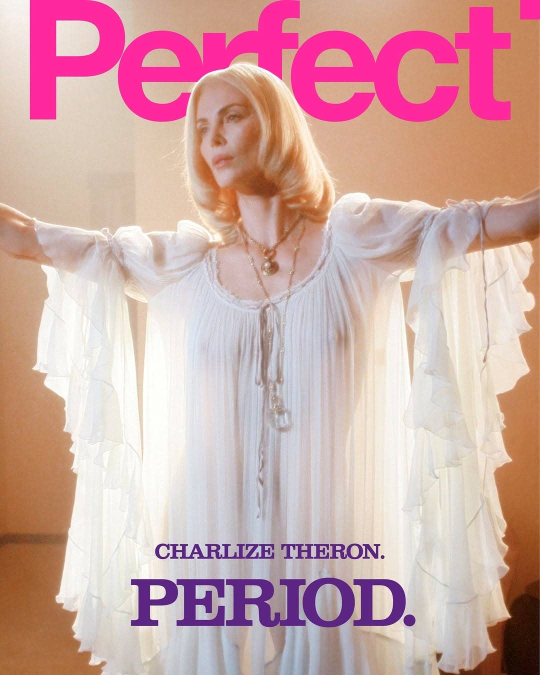 Charlize Theron as the Perfect Magazine cover for September 2025 issue, Photo Credit: theperfectmagazine/Instagram