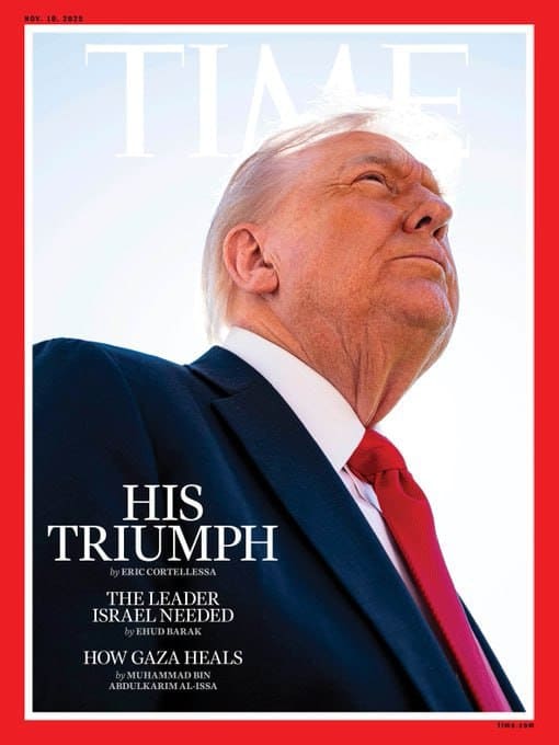Time Magazine cover photo of President Trump, Photo Credit: brane mijatovic/x