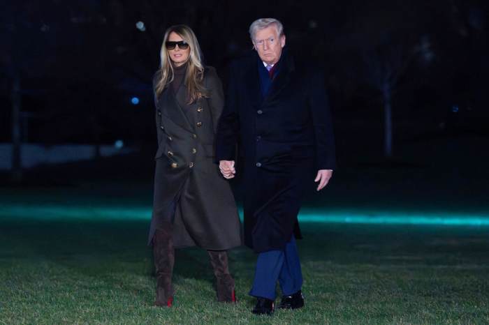 President Donald Trump and Melania Trump walking together back to the White House, Photo Credit: Keeping Up With The Trumps/X