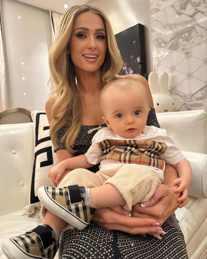 Paris Hilton with her 8-month-old son, Photo Credit: parishilton/Instagram