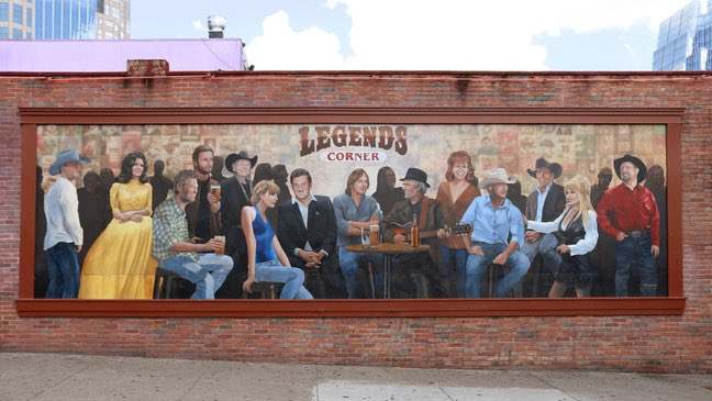 Legends Corner Mural in Nashville with Taylor Swift in it, Photo Credit: The Women of Country/X