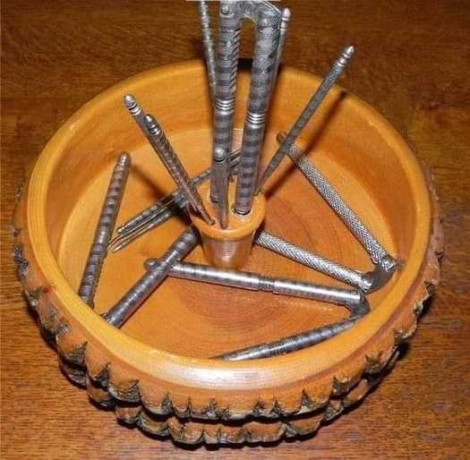 A bowl with nutcracker tools, Photo Credit: Susan Crozier Meier/Facebook