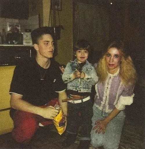 Eminem with his mom and younger brother in the 1990s, Photo Credit: Fascinating/X