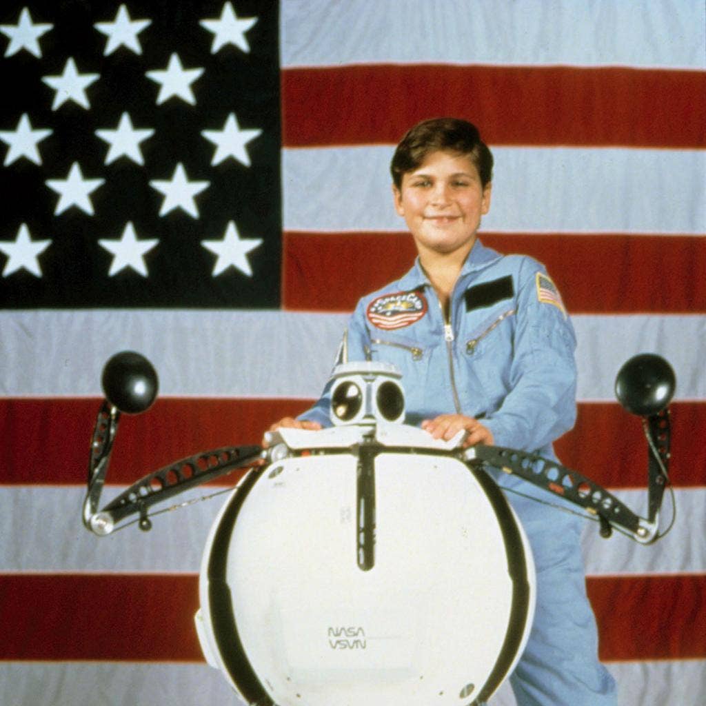 A young Joaquin Phoenix during the filming of the 1986 movie SpaceCamp, Photo Credit: MUBI/X