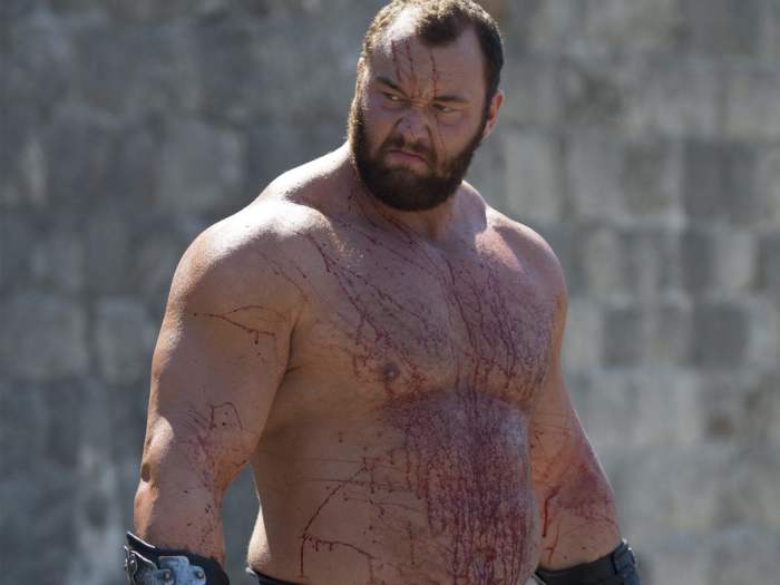 Hafthor Julius Bjornsson as Gregor Clegane also known as "The Mountain" from Game of Thrones, Photo Credit: Thrones Facts | HOTD/X