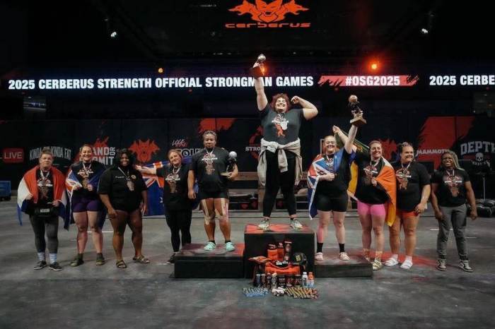 Contestants and Winners of 2025 World's Strongest Woman, Photo Credit: Keith Roberts/Facebook