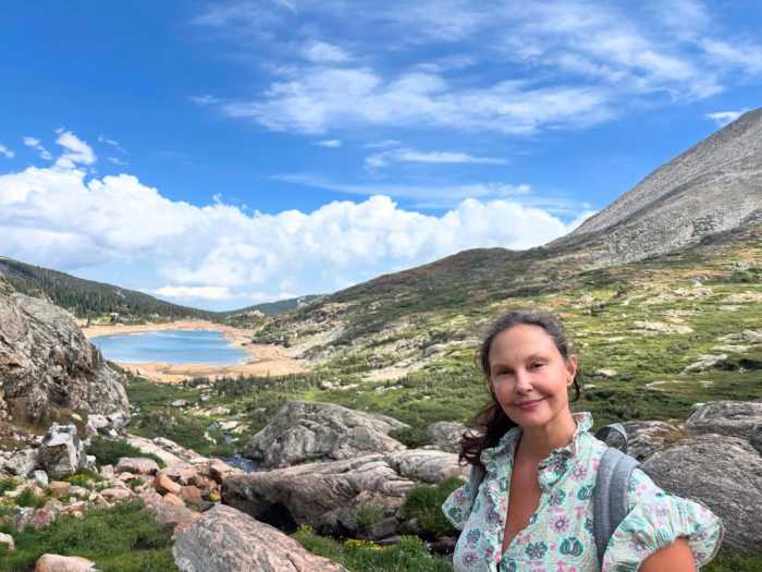 Ashley Judd in the Rocky Mountains, Photo Credit: ashley_judd/Instagram