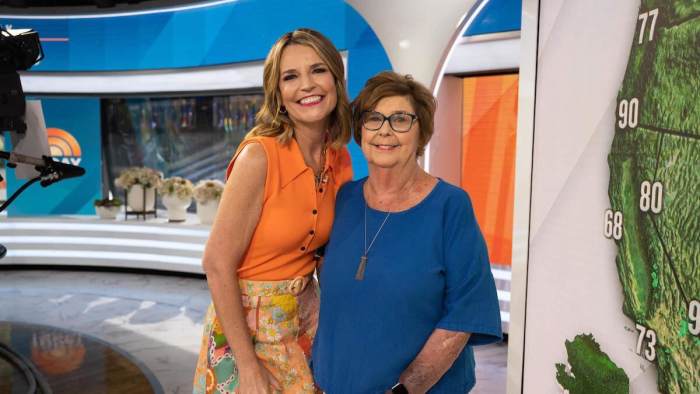 Savannah Guthrie with her mother, Nancy Guthrie on NBC's Today Show set, Photo Credit: 104.3 WBBQ/X