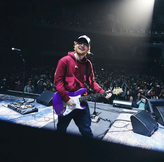 Ed Sheeran performing on stage at Nippon Budokan Tokyo Japan, 2019, Photo Credit: Priscilla | HE LOVES ME/X