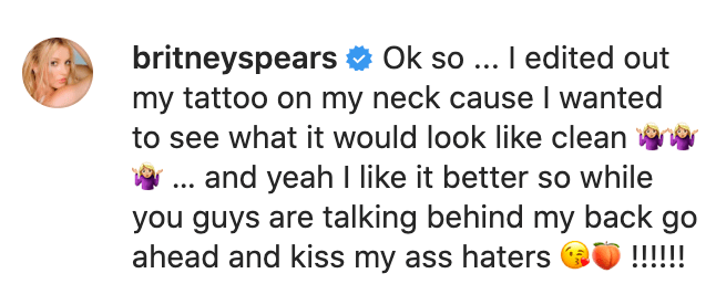 Photo Credit: Instagram/Britney Spears