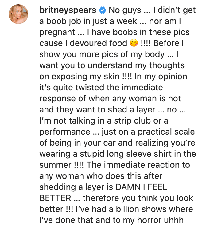 Photo Credit: Instagram/Britney Spears