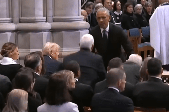 Barack Obama attending President Donald Trump's Inauguration, Photo Credit: Entertainment Tonight/Youtube