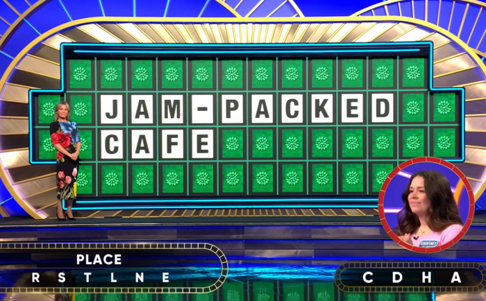 Show hostess Vanna White in a 'Wheel of Fortune' episode, Photo Credit: Wheel of Fortune/Youtube
