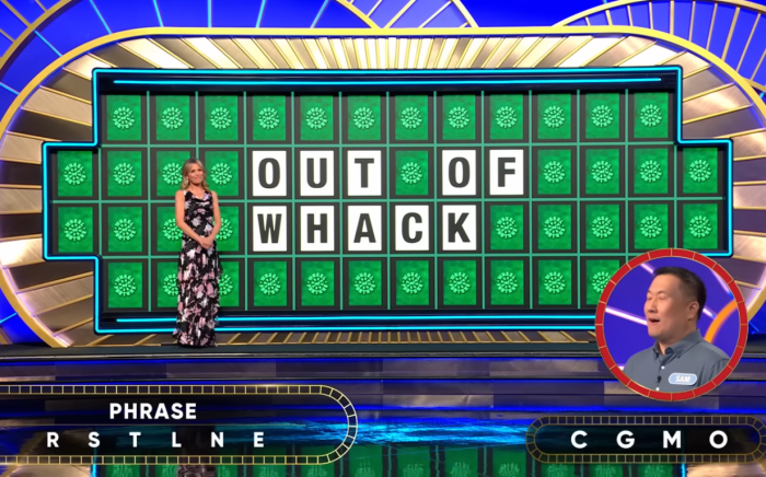 Show hostess Vanna White in a 'Wheel of Fortune' episode, Photo Credit: Wheel of Fortune/Youtube