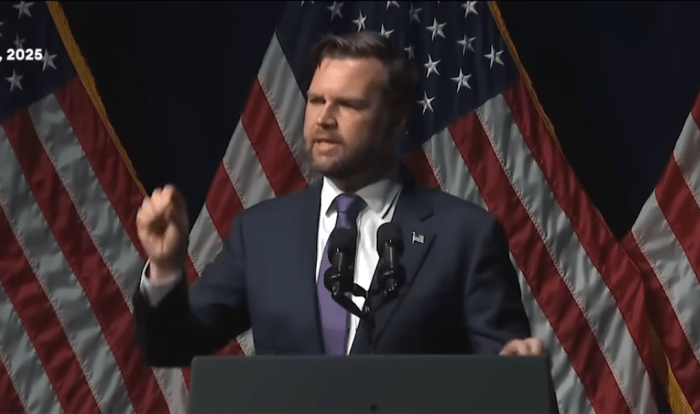 JD Vance making his speech to the Ohio Republican Party Dinner in Lima, Ohio, Photo Credit: Forbes Breaking News/Youtube
