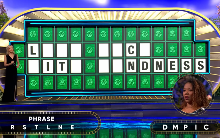 Show hostess Vanna White in a 'Wheel of Fortune' episode, Photo Credit: Wheel Of Fortune/Youtube