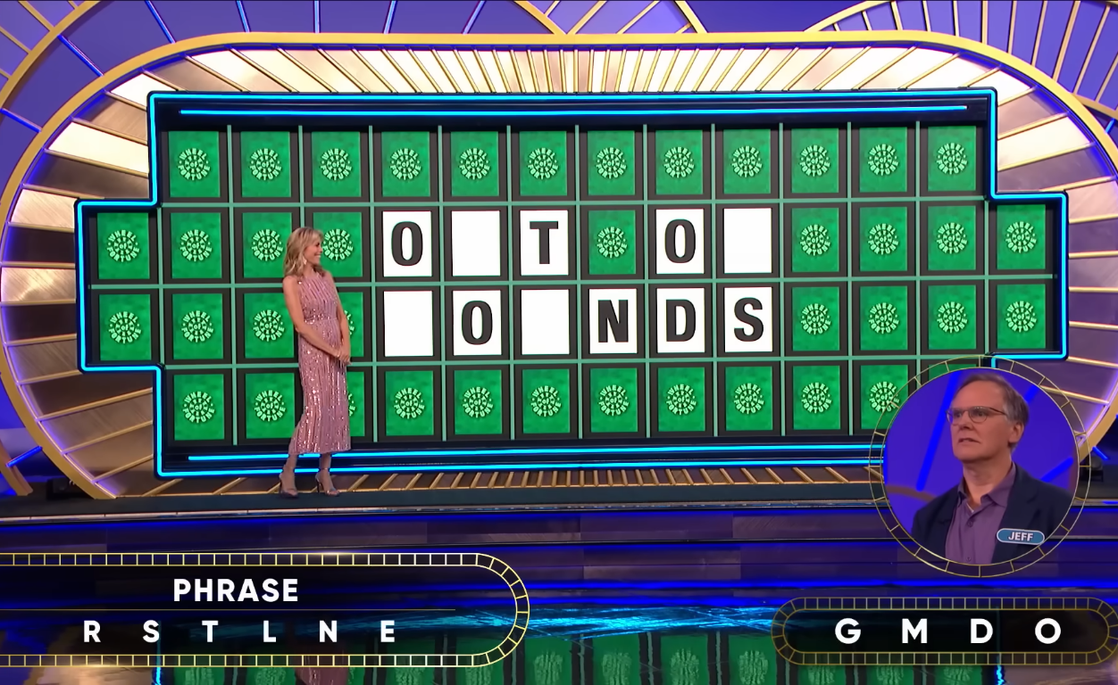 Show hostess Vanna White in a 'Wheel of Fortune' episode, Photo Credit: Wheel of Fortune/Youtube