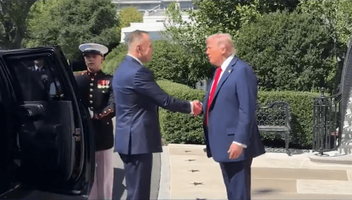US President Donald Trump welcomes President of Poland Karol Nawrocki to the White House, Photo Credit: The White House/X
