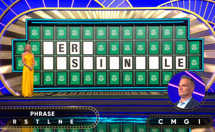 Show hostess Vanna White in a 'Wheel of Fortune' episode, Photo Credit: Wheel of Fortune/Youtube