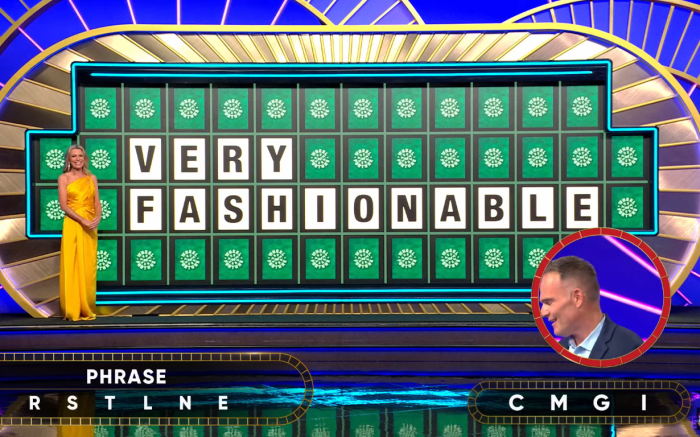 Show hostess Vanna White in a 'Wheel of Fortune' episode, Photo Credit: Wheel of Fortune/Youtube