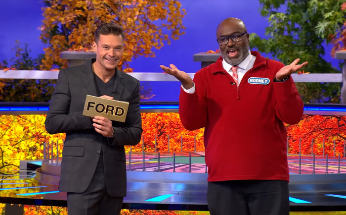Show host Ryan Seacrest and contestant Rodney Flippen in a 'Wheel of Fortune' episode, Photo Credit: Wheel of Fortune/Youtube