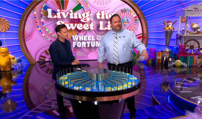 Show host Ryan Seacrest and contestant Wendell Hundall in a 'Wheel of Fortune' episode, Photo Credit: Wheel of Fortune/Youtube