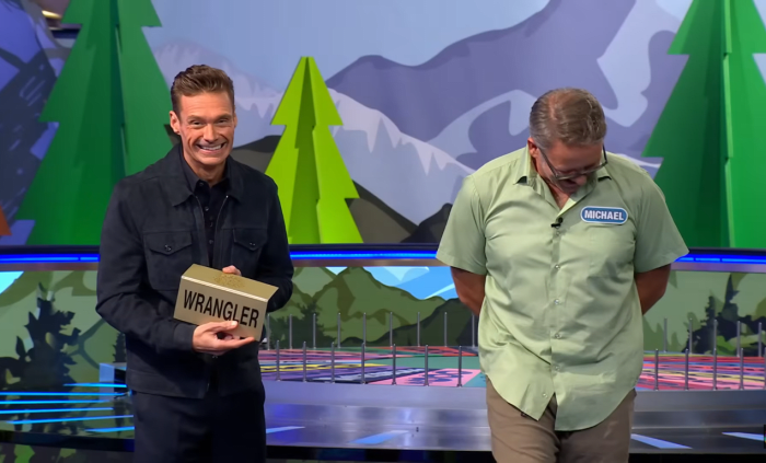 Show host Ryan Seacrest and contestant Michael Soltis in a 'Wheel of Fortune' episode, Photo Credit: Wheel of Fortune/Youtube