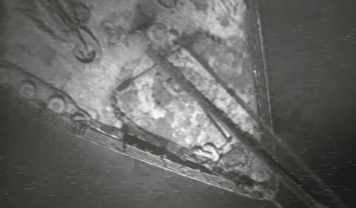 Unseen Titanic shipwreck footage from the bottom of the ocean, Photo Credit: IFLScience/Youtube