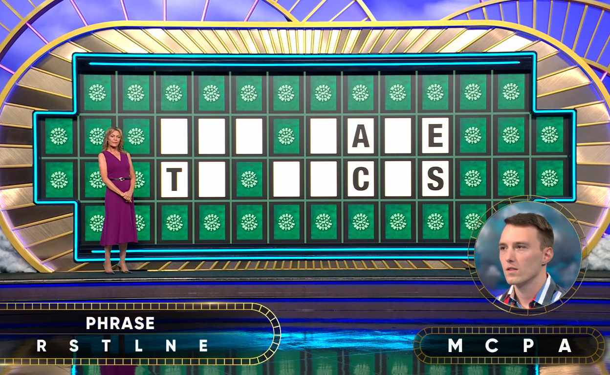 Show hostess Vanna White in a 'Wheel of Fortune' episode, Photo Credit: Wheel of Fortune/Youtube