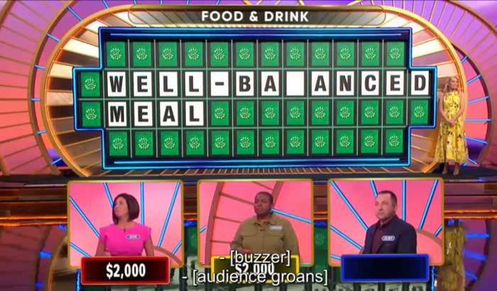 Contestant Jenn answering the puzzle correctly but having her answer disqualified since she failed to first buzz before giving response, Photo Credit: Reddit