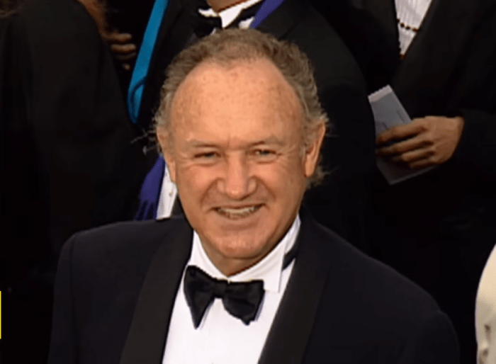 Gene Hackman wearing a suit on the red carpet, Photo Credit: Entertainment Tonight/Youtube