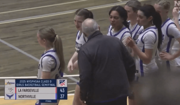 High school basketball coach Jim Zullo seen pulling Hailey Monroe's hair, Photo Credit: ABC 11/Youtube
