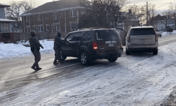 Renee Nicole Good inside her car while encountering ICE agents, Photo Credit: New York Post/Youtube