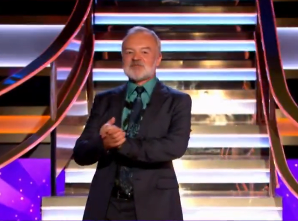 Wheel of Fortune UK host Graham Norton in the show's studio, Photo Credit: Wheel of Fortune UK/X