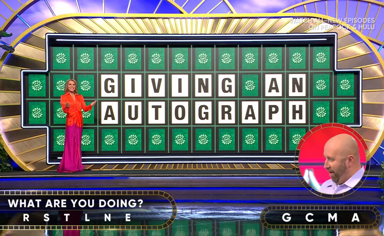 Show hostess Vanna White in a 'Wheel of Fortune' episode, Photo Credit: Wheel of Fortune/Youtube