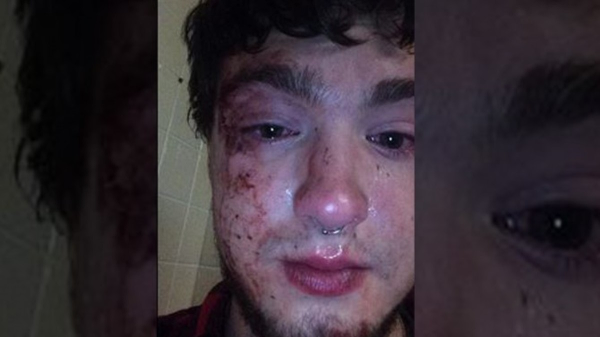 John Mateer, 19, was visiting Penn State University fraternity house on Oct...