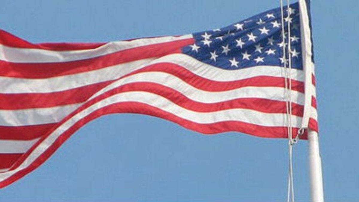 An American flag (for illustrative purposes), Photo credit: Wikimedia Commons
