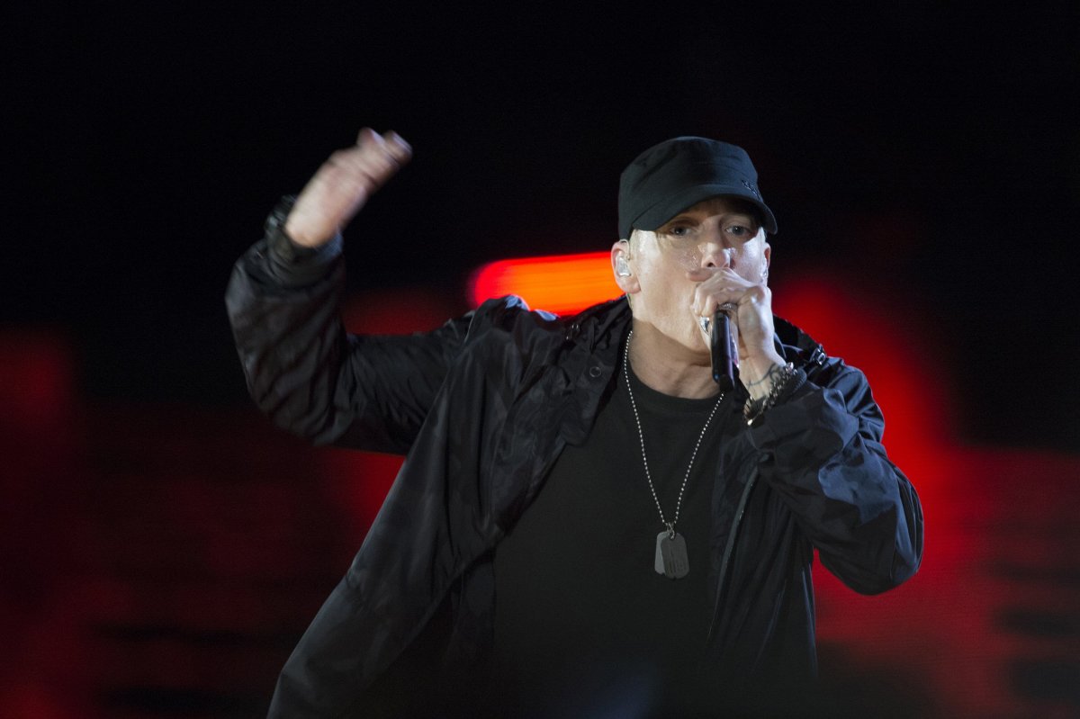 Eminem Leads Anti-Trump Chant During Concert (Video) Promo Image