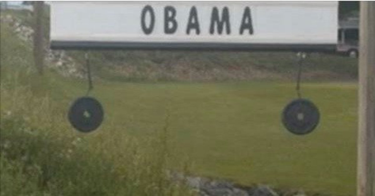 Homeowner Sparks Outrage With Sign About Obama (Photo) Promo Image
