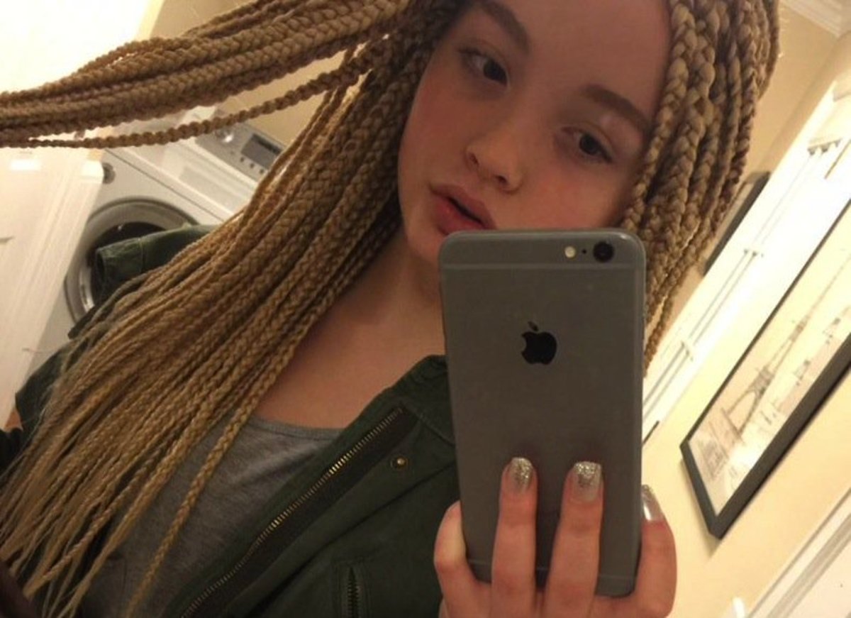 12 Year Old White Girl Gets Blasted Online For Box Braids