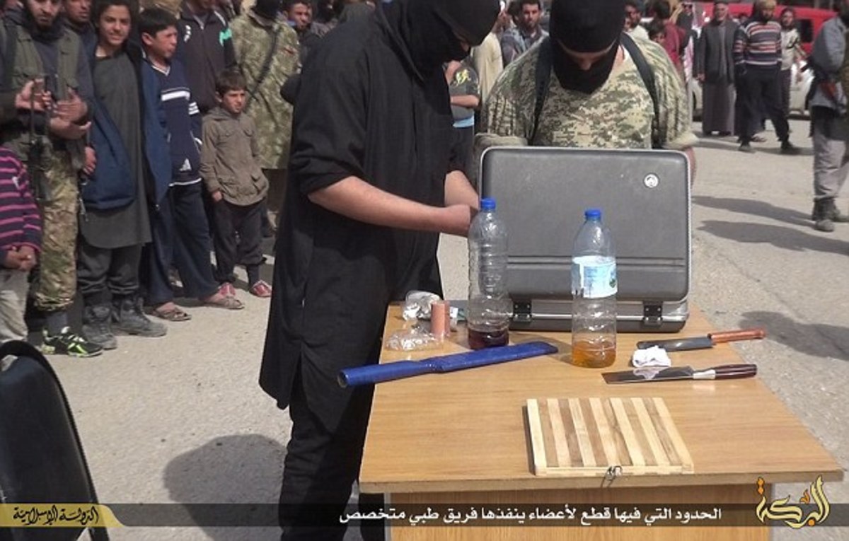 Latest ISIS Images Man Has Hand Chopped Off For Stealing